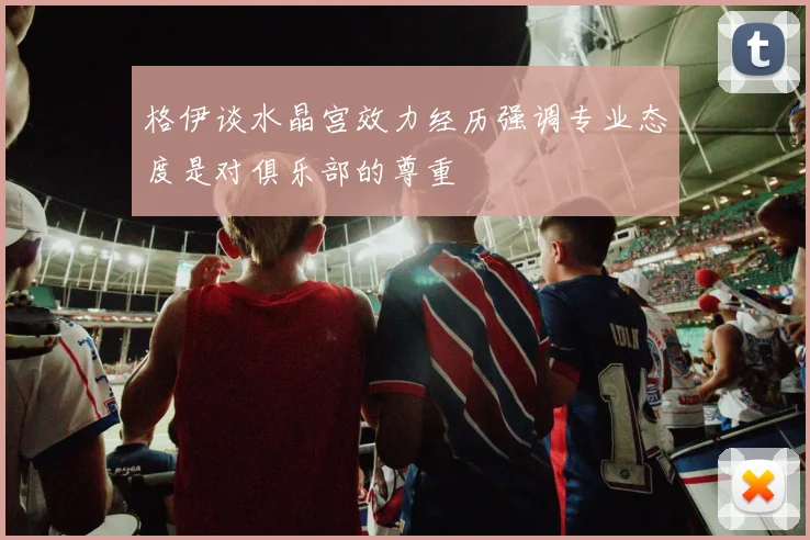 格伊谈水晶宫效力经历强调专业态度是对俱乐部的尊重